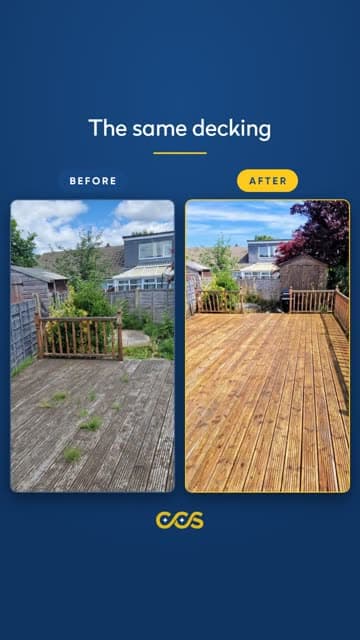 Watch a Warrington patio and decking brought back